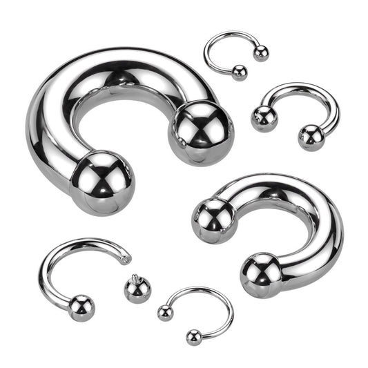 Titanium Internally Threaded Horseshoes (Single)