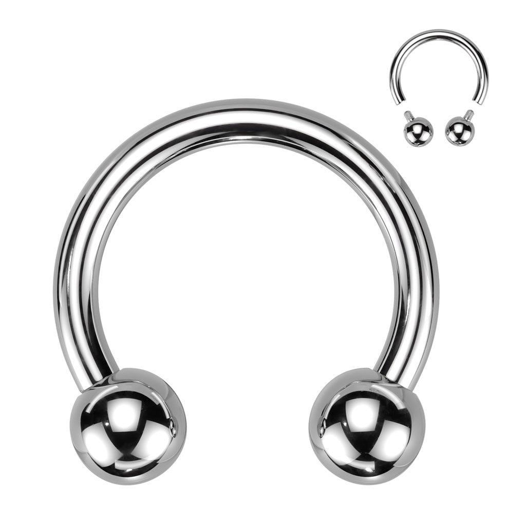 Titanium Internally Threaded Horseshoes (Single)